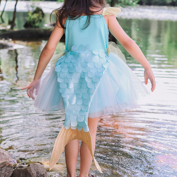 Great Pretenders, Zeemeermin Jurk met staart, Mermalicious Dress, 3-4 jaar