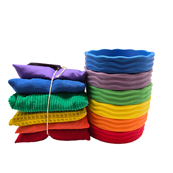 Grennn x Little Botanic Label speelset regenboog waves - basis