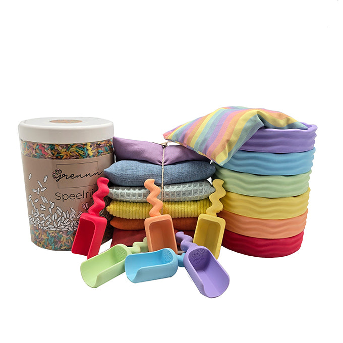 Grennn x Little Botanic Label speelset pastel waves - compleet