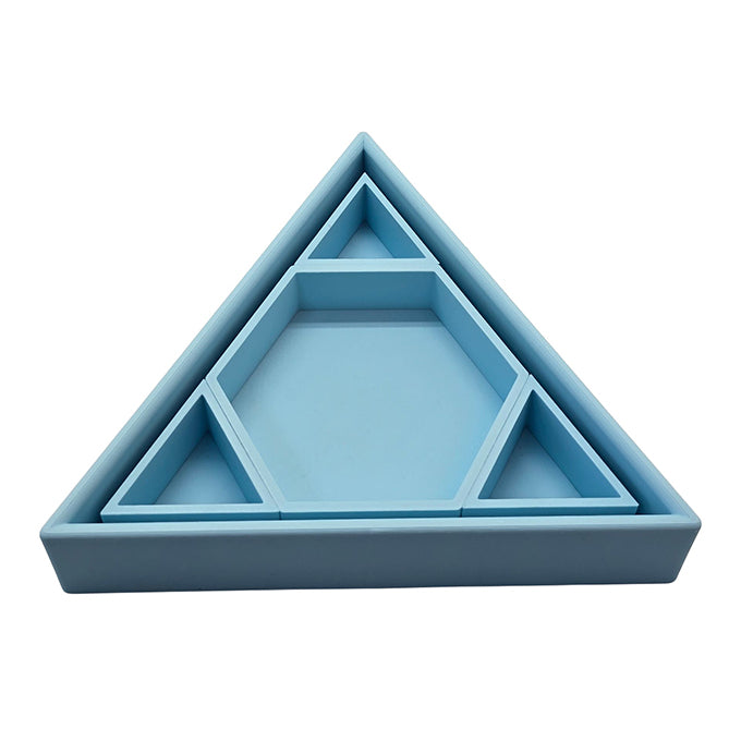 Grennn 'Mandigo' Inlegdriehoek Blauw Pastel