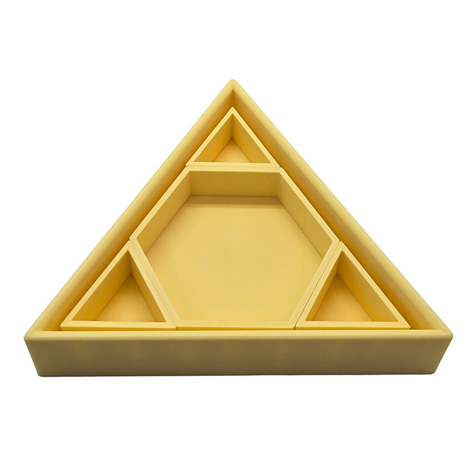 Grennn 'Mandigo' Inlegdriehoek Geel Pastel