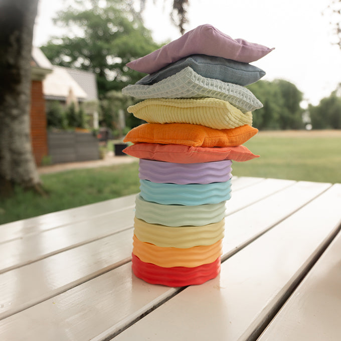 Little Botanic Label Sensorische Pittenzakjes - Pastel