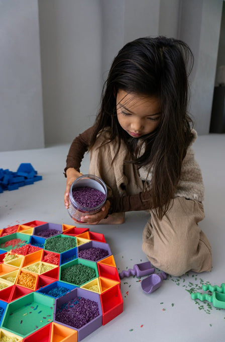 Grennn 'Mandigo' Speelbakje Zeshoekig Geel