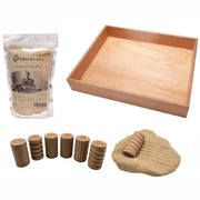 Grennn Voordeelset - Grote Speelbak + 1KG Magic Zand + 6 Rollers