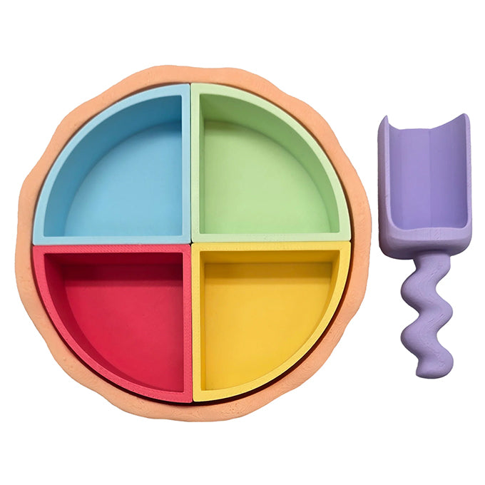 Grennn 'Mandigo' Speelbakjes Set Pastel kwartcirkel