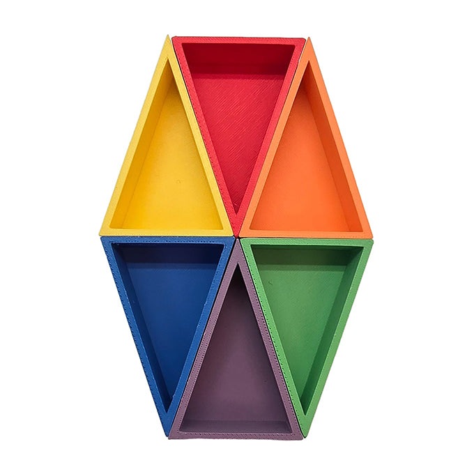 Grennn 'Mandigo' Speelbakjes Set Regenboog Gelijkbenige driehoeken