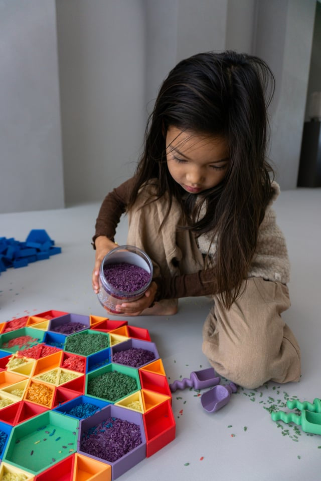 Grennn 'Mandigo' Speelbakje Zeshoekig Geel