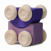Grimm's houten Stapelauto's, 2 stuks, Paars