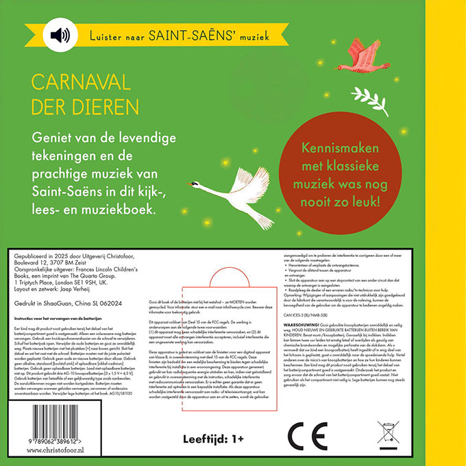 Het Kleine Verhalen Orkest - Carnaval der Dieren - Christofoor, Kartonboek