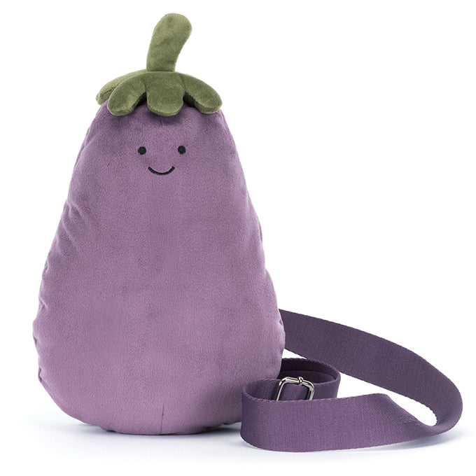 Jellycat Aubergine Tas, Amuseables Aubergine Bum Bag, 27cm