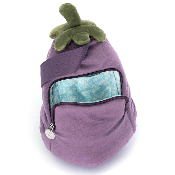 Jellycat Aubergine Tas, Amuseables Aubergine Bum Bag, 27cm