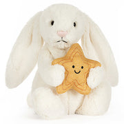 Jellycat Knuffel Konijn met ster, Cream Bunny with Star, 31cm