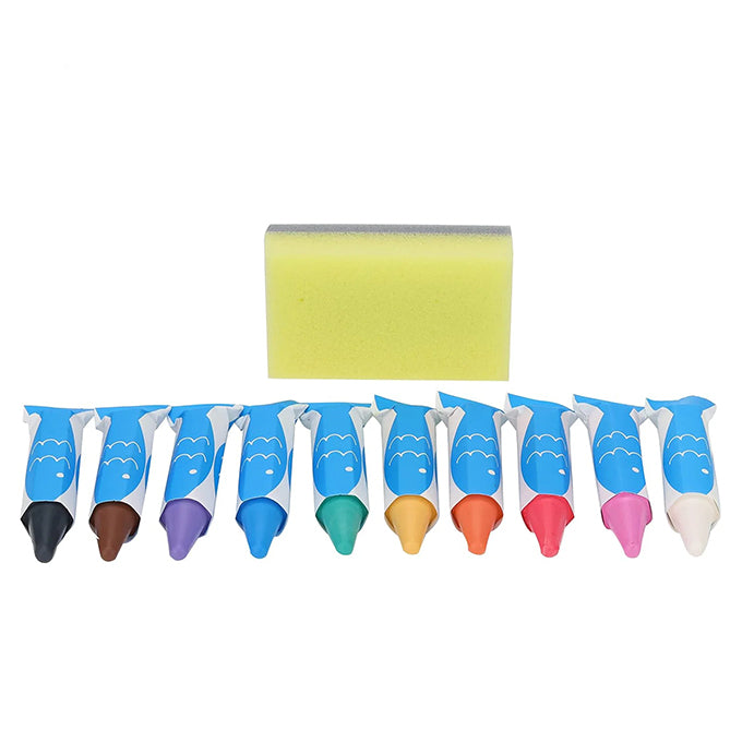 Kitpas Badkrijt 10 stuks, incl. spons