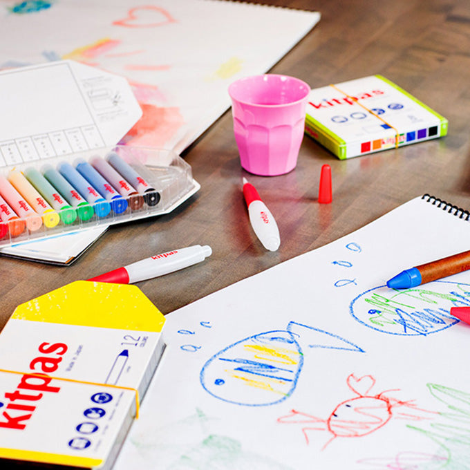 Kitpas Large (Raam)krijt 12 stuks, Extra dik