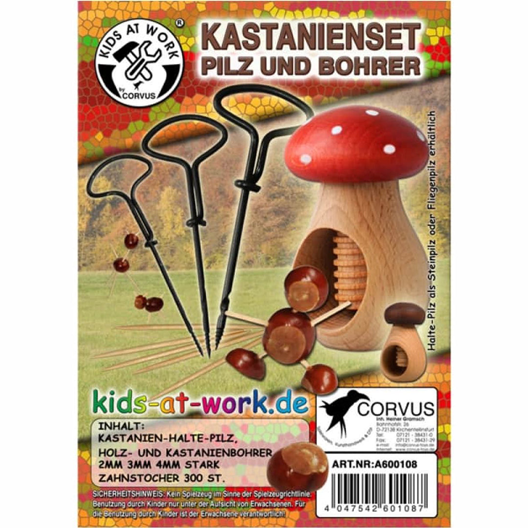 Kids at work Kastanje Knutselset