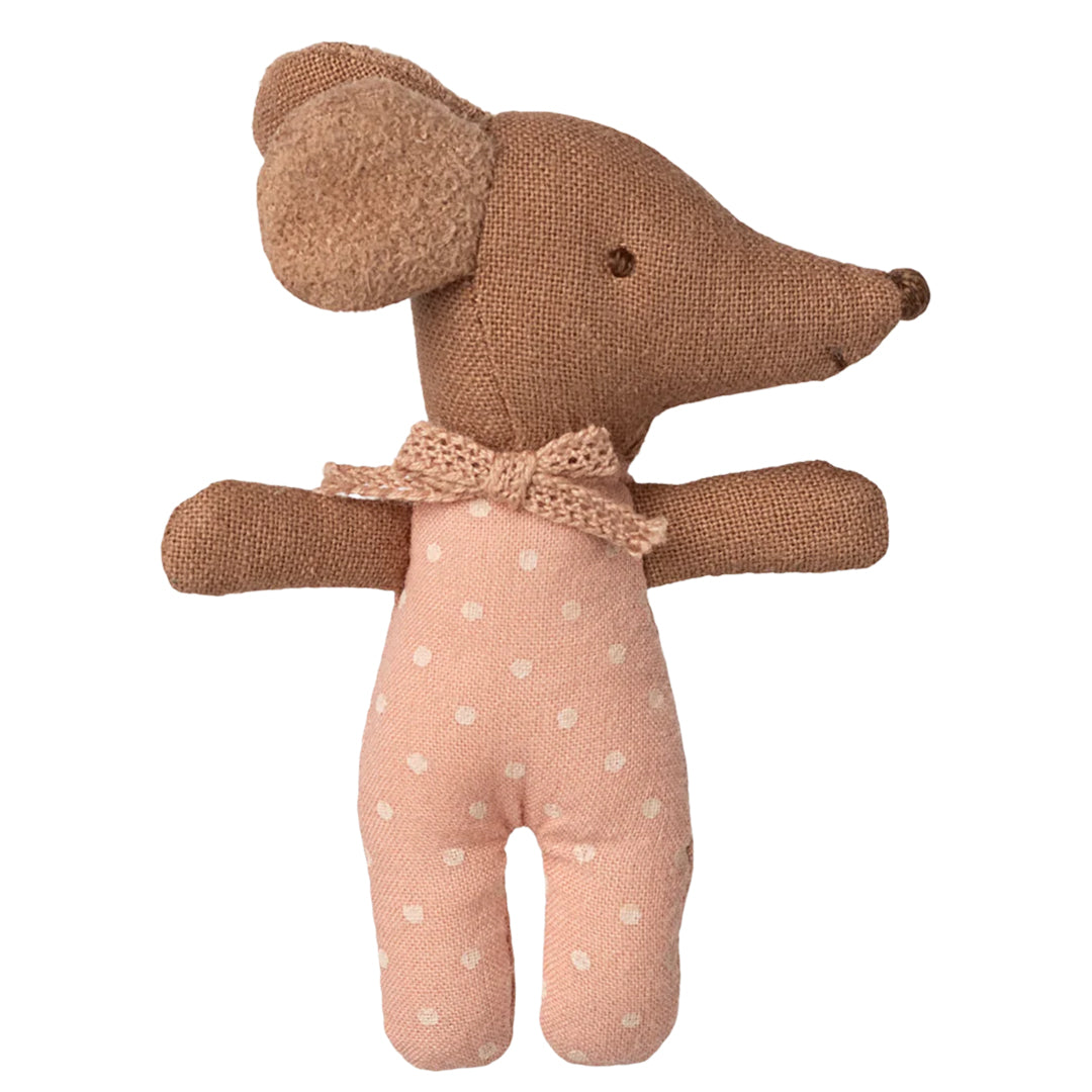Maileg Baby Muis Sleepy Wakey baby mouse in matchbox, Rose II