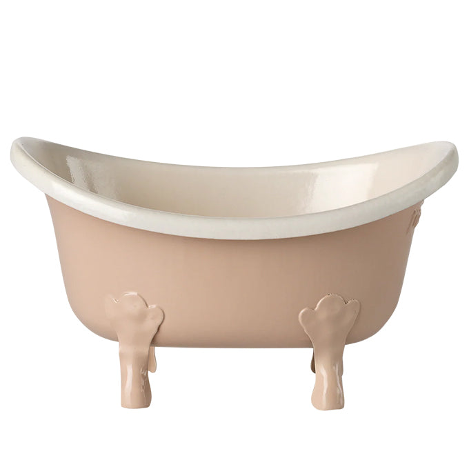 Maileg metalen Bad voor muizen, Bathtub, Mouse, Rose, 10cm lang