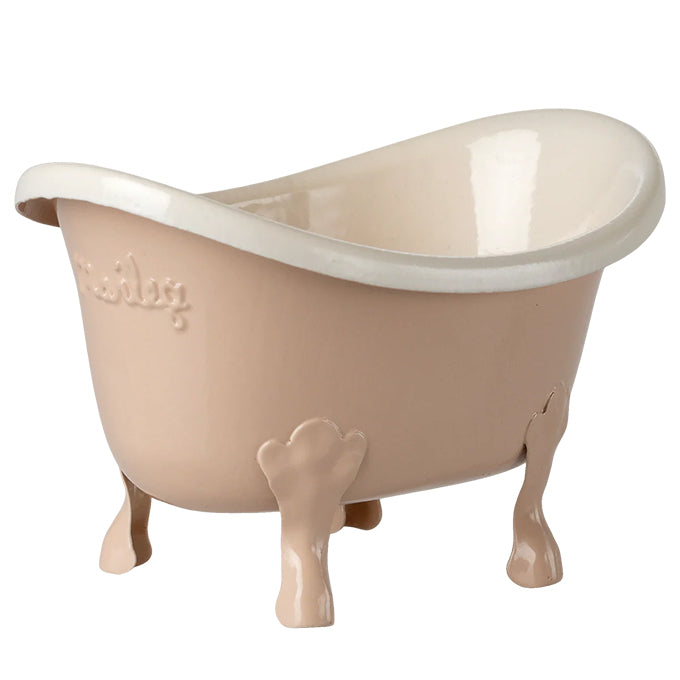 Maileg metalen Bad voor muizen, Bathtub, Mouse, Rose, 10cm lang