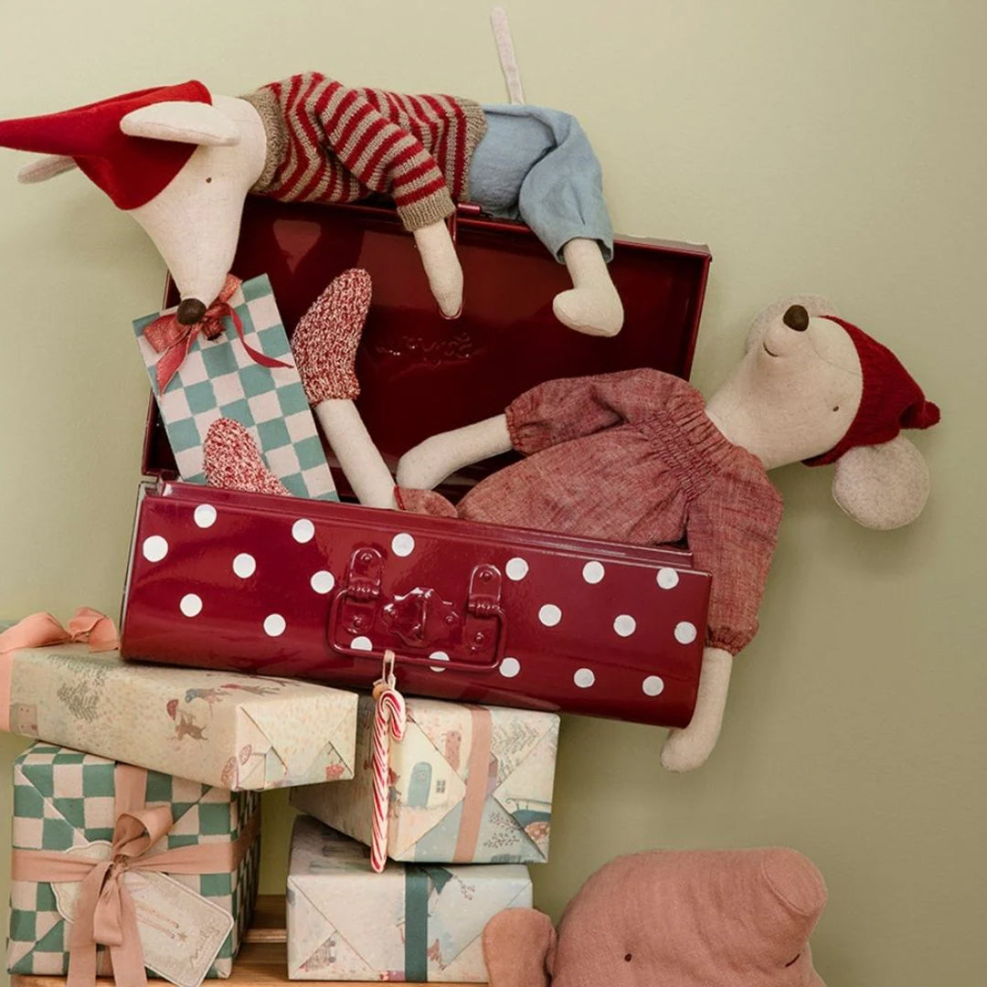 Maileg Muis, Christmas Mouse Maxi Girl, 60cm