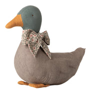 Maileg Eend met Strik, Duck with bow - Grey, 35cm