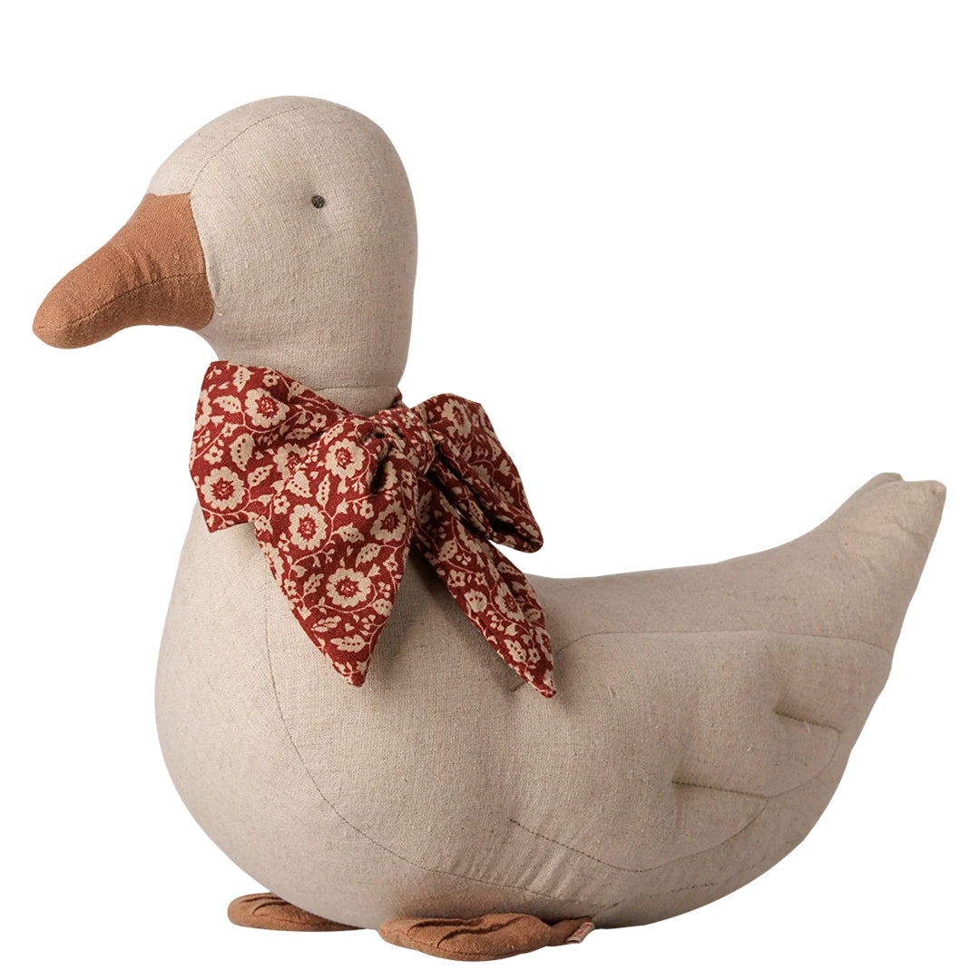 Maileg Eend met Strik, Duck with bow - Sand, 35cm