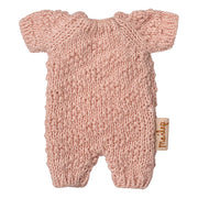 Maileg gebreid pakje voor baby konijntje, Knitted suit, Micro - Rose