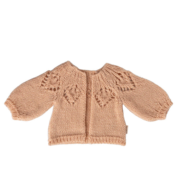 Maileg gebreid vestje voor konijn Size 3, Light rose