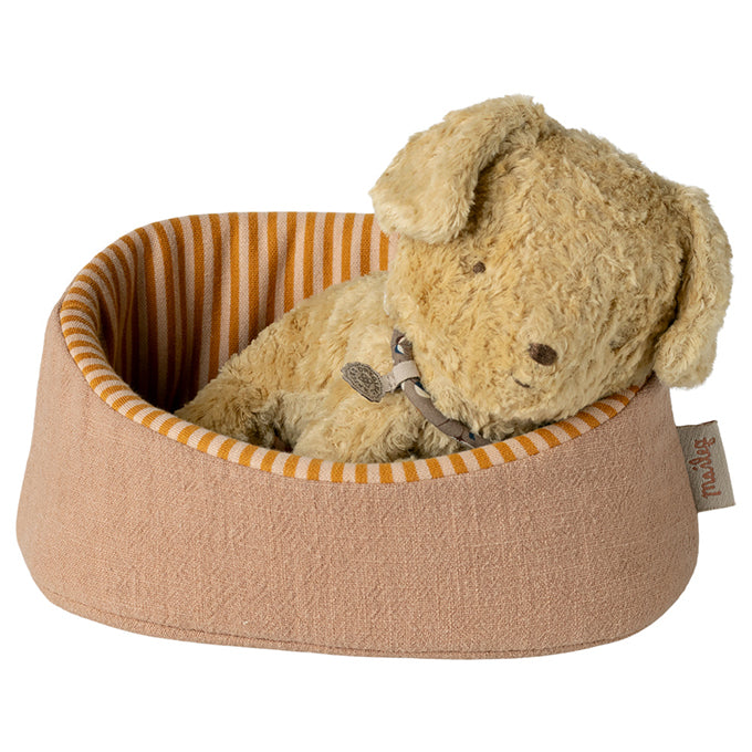 Maileg Knuffel Hondenmand, Pet basket - Powder