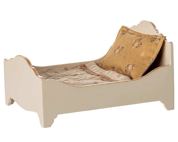 Maileg Houten bed voor muizen, Bed Mouse, Off white