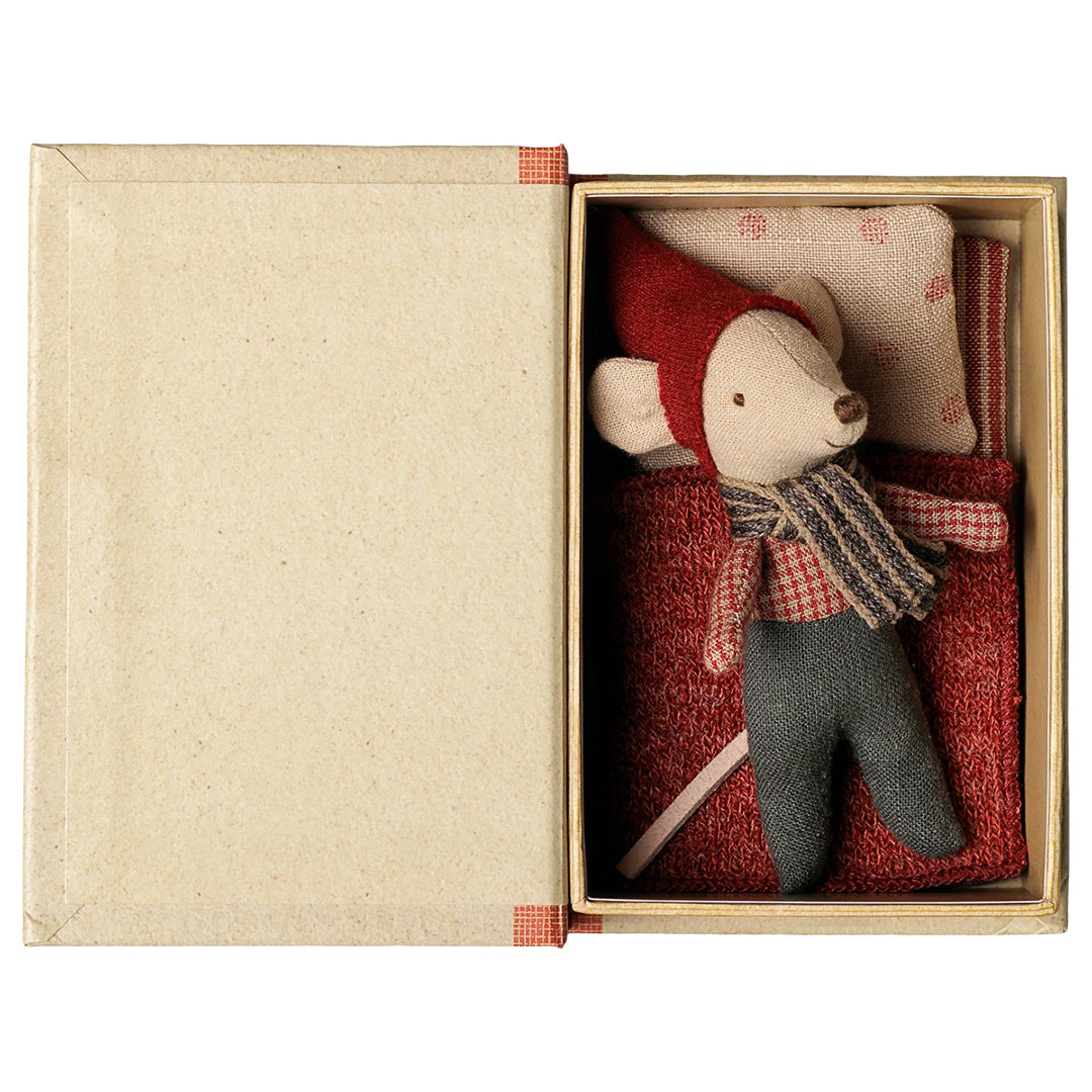 Maileg Baby Kerst Muis in Boek, Christmas mouse, Baby in book