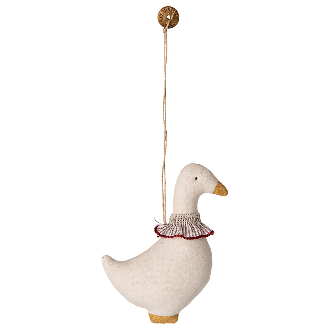 Maileg Ganzen Ornament, Goose Ornament, Red scarf