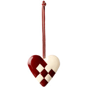 Maileg Metalen Ornament, Large heart - Red