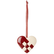 Maileg Metalen Ornament, Small heart - Red