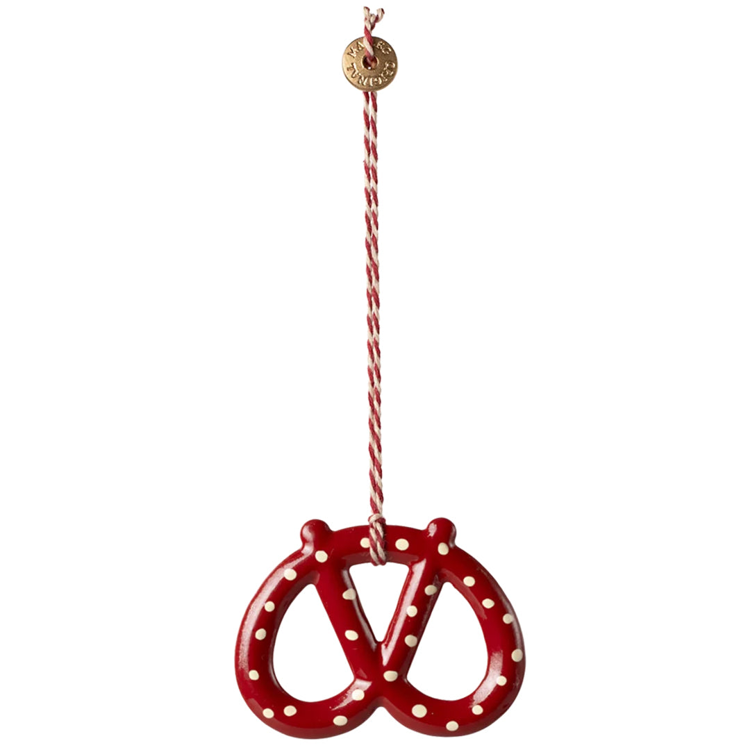 Maileg Metalen Pretzel Ornament, Dot