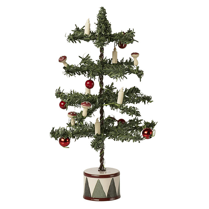Maileg Miniatuur Kerstboom voor Muizen, Christmas Tree Mouse II, 16cm (met Verlichting)