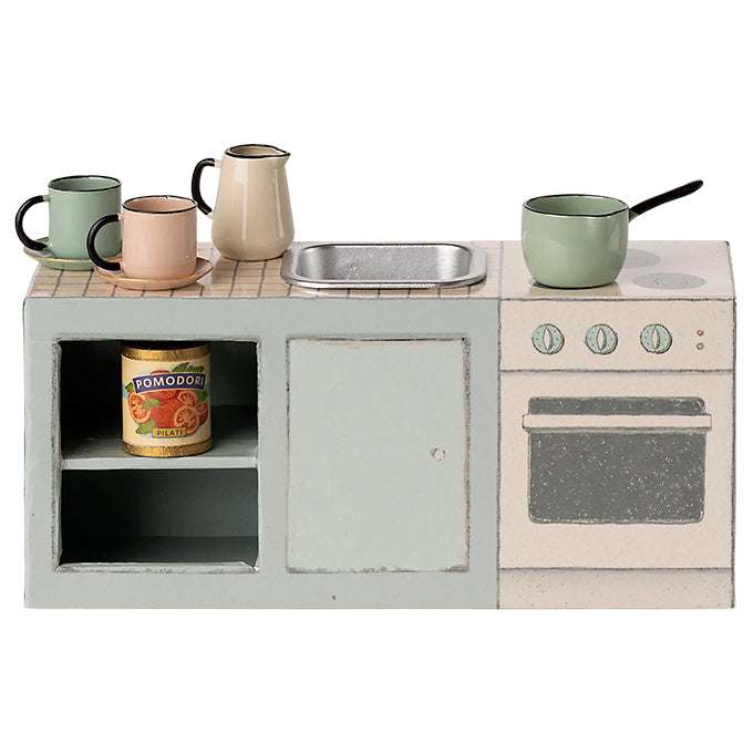 Maileg keuken/aanrecht voor muizen, Kitchen counter, Mouse, hoogte 6 cm.