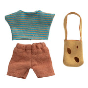 Maileg Kledingset met tas - Kleine Broer Muis