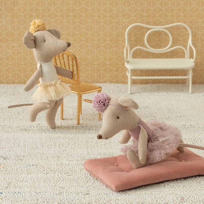 Maileg kleine zus ballerina muis - Off white