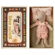 Maileg kleine zus muis in doosje, Little sister mouse in matchbox II