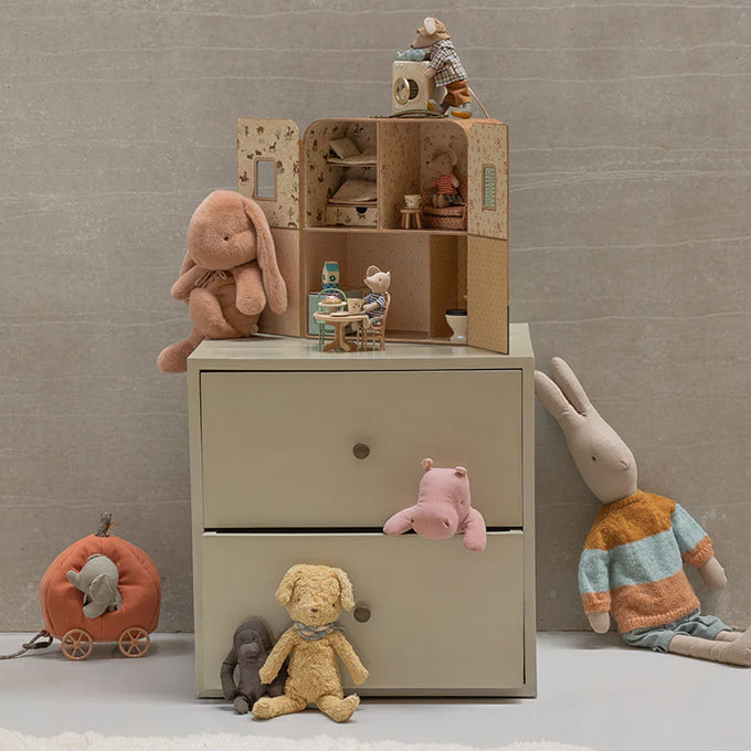 Maileg Knuffel Puppy, Vintage Dog Plush, Soft sand, 30cm