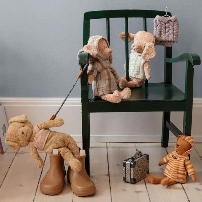 Maileg Knuffel Puppy, Vintage Dog Plush, Soft sand, 30cm