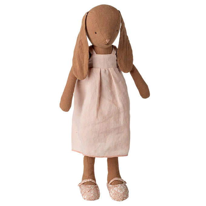 Maileg Bunny Size 3, Chocolate brown - Dress and shoes, 42 cm