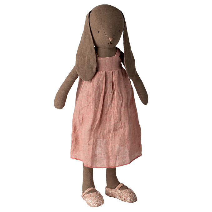 Maileg Bunny Size 4, Brown - Dress and shoes, 52 cm