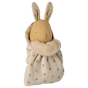 Maileg Knuffel Konijn met knuffeldoekje, Lullaby friends, Bunny Mini - Cream yellow