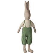 Maileg Rabbit Size 5, Classic - Knitted shirt and overall, 70 cm