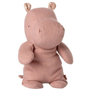 Maileg Knuffel Nijlpaard Safari Friends Hippo Small, Rose