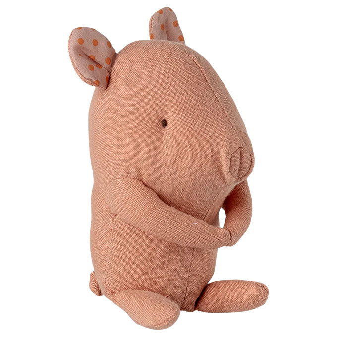 Maileg Knuffel Varken met knuffeldoekje, Lullaby friends, Pig Mini - Rose