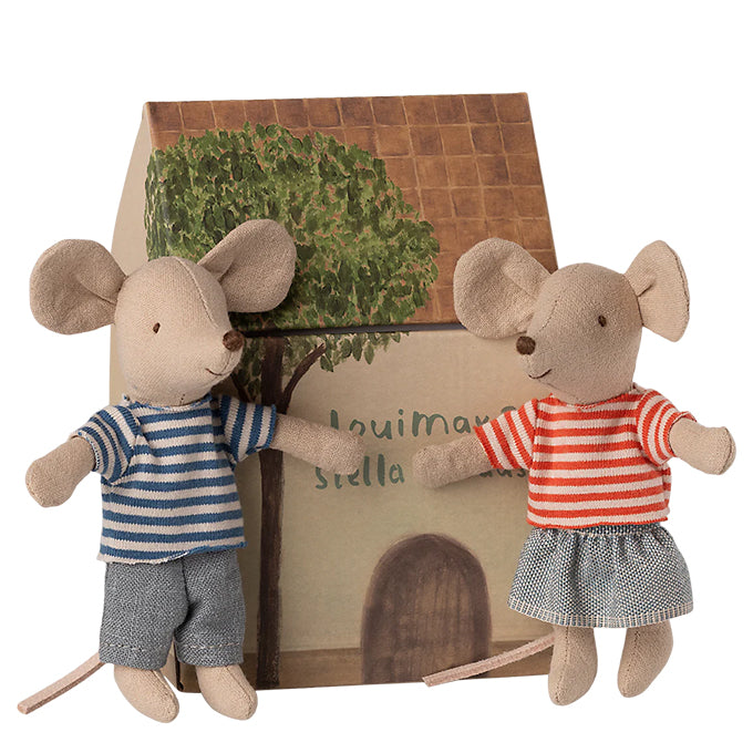 Maileg kleine broer en zus muis, LouiMax and Stella, Little brother and sister