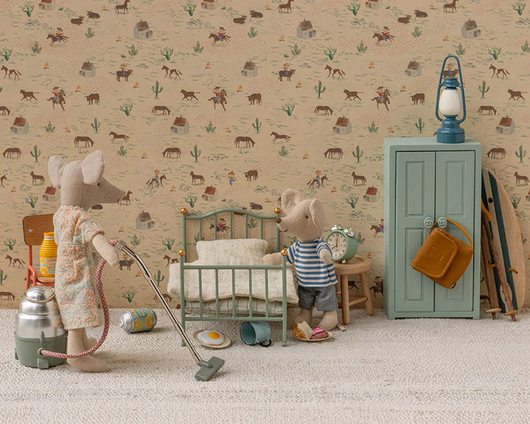 Maileg Metalen bed voor Muizen, Vintage single bed