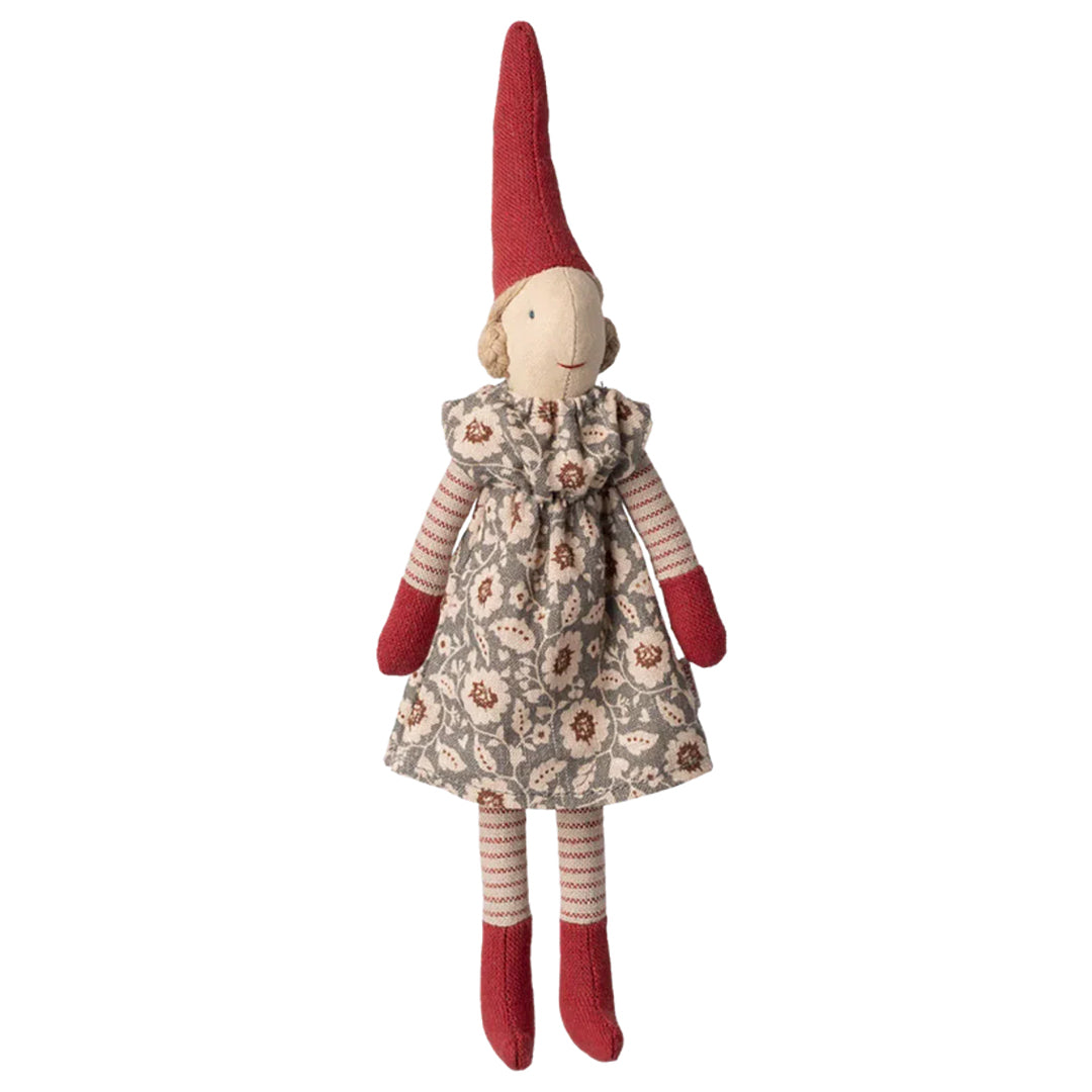 Maileg Pixy, Size 1 - Climbing Pixy, Girl - Winter mint dress, 26 cm